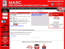 Tablet Screenshot of masctournament.com